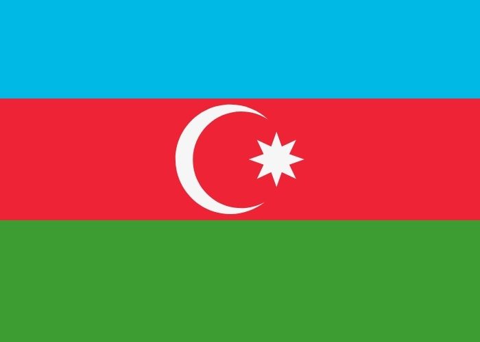 Azerbaijan Flag